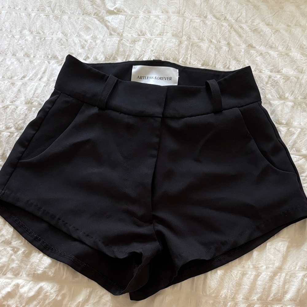 Artless Forever Women's High Waist Black Mini Hot Shorts